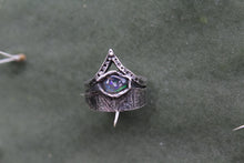 Cargar imagen en el visor de la galería, Anillo de plata .925 con Ópalo mexicano de Magdalena Jalisco
