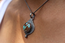 Cargar imagen en el visor de la galería, Dije de plata .925 con Turquesa Arizona
